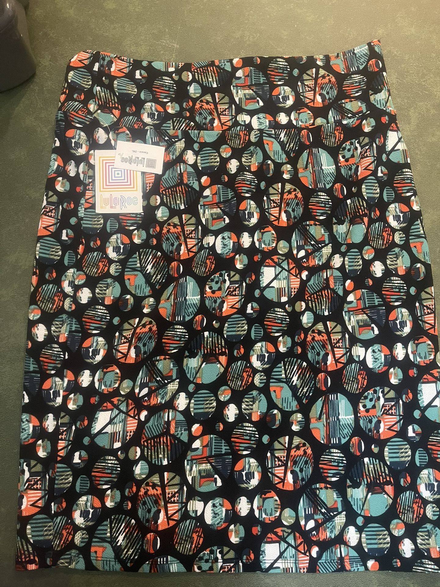 lularoe cassie skirt 2xl multicolored-new