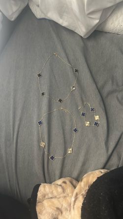 Gold Clover necklaces and bracelets