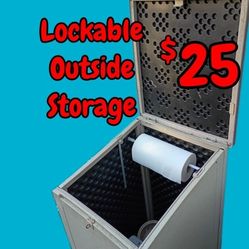 Outdoor Storage Shed Bin - Lockable