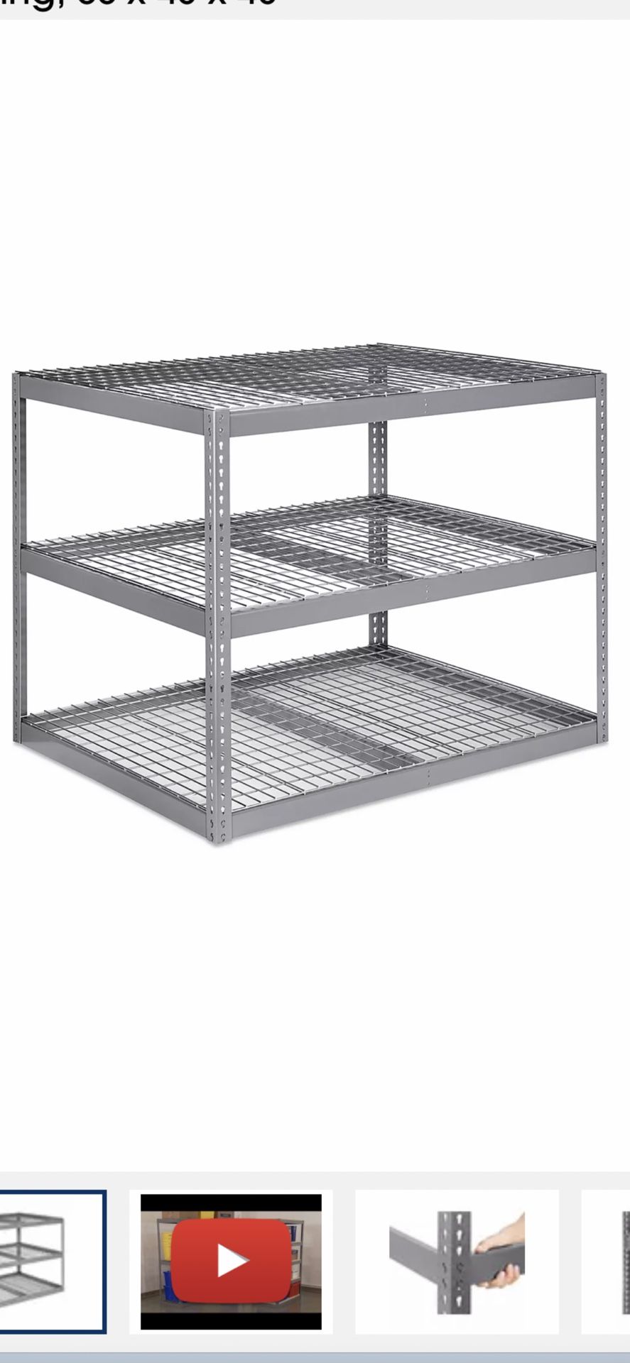 ULINE WIDE STORAGE RACK