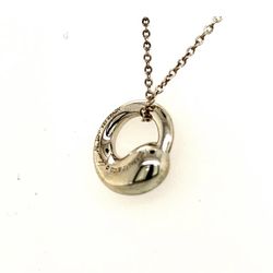 Tiffany & Co  Eternal Circle Pendant Elsa Peretti Silver 
