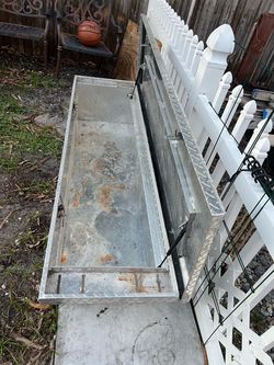 Aluminum toolbox.