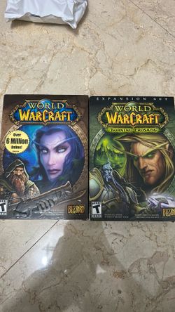 World of Warcraft original + Burning Crusade PC Big box games complete