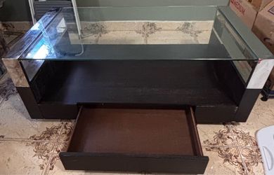 Remus Dark Tone Storage Rectangular Coffee Table by City Furniture