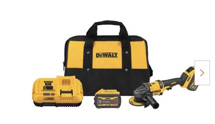DEWALT FLEXVOLT 60V MAX Cordless Brushless 4.5 in. - 6 in. Small Angle Grinder and 1 FLEXVOLT 9.0Ah Battery 
