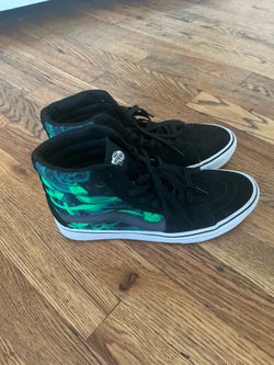 Women Vans Comfycush Sk8 After Dark Black/Green