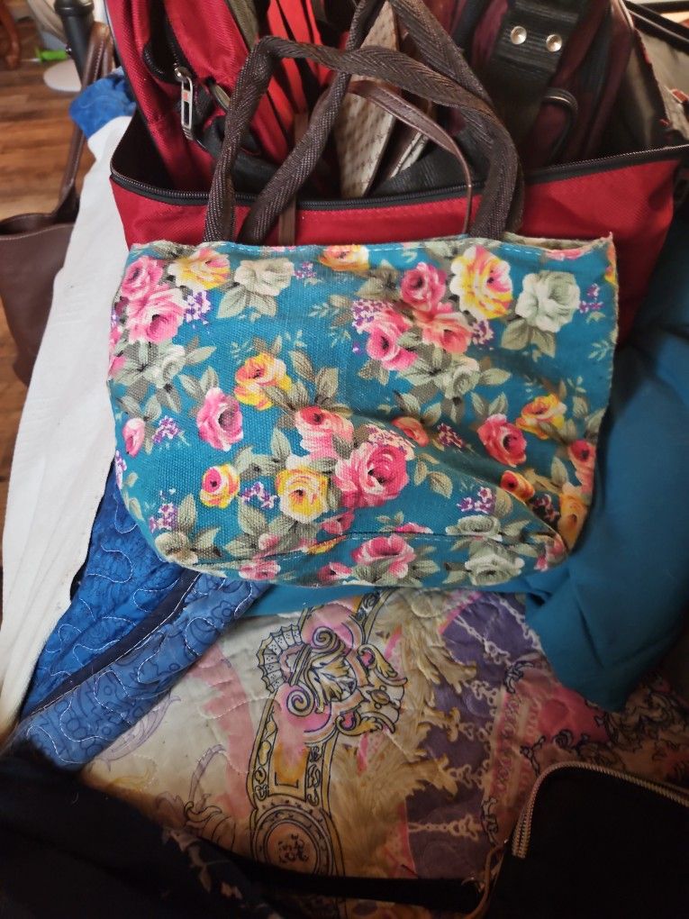 Small Floral Tote, Book Tote