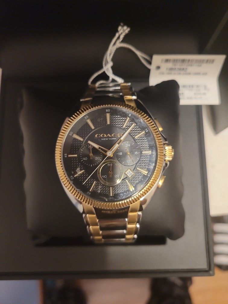 Coach Watch,gold and Sliver,
