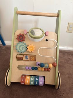 Montessori Wooden Baby Activity Walker Push Toy