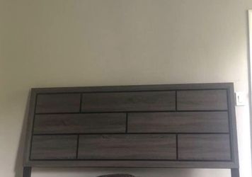 King Size Wooden Panel Modern Bedroom Set