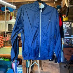 Navy Nike zip-up windbreaker