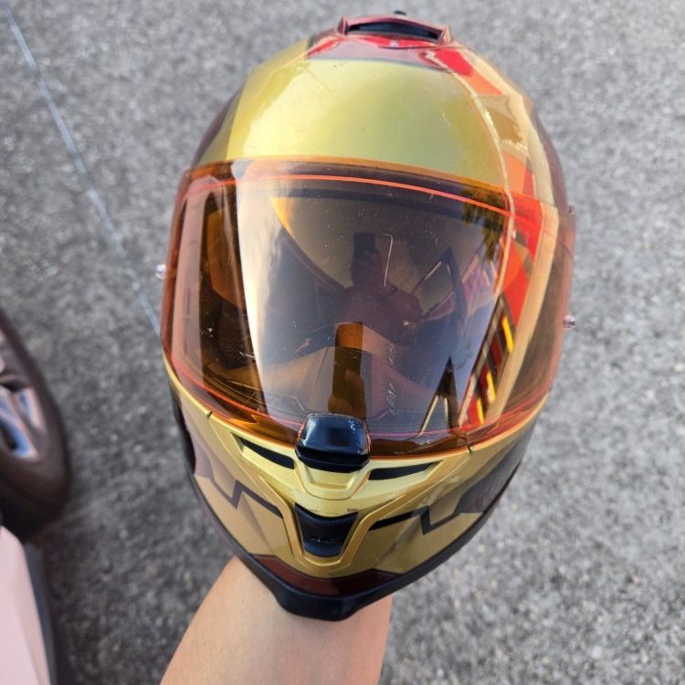 iron man bluetooth motorcycle helmet XSociety Official MK5 - in Built Jarvis AI Sleek All Iron Man Hjc Bluetooth Helmet