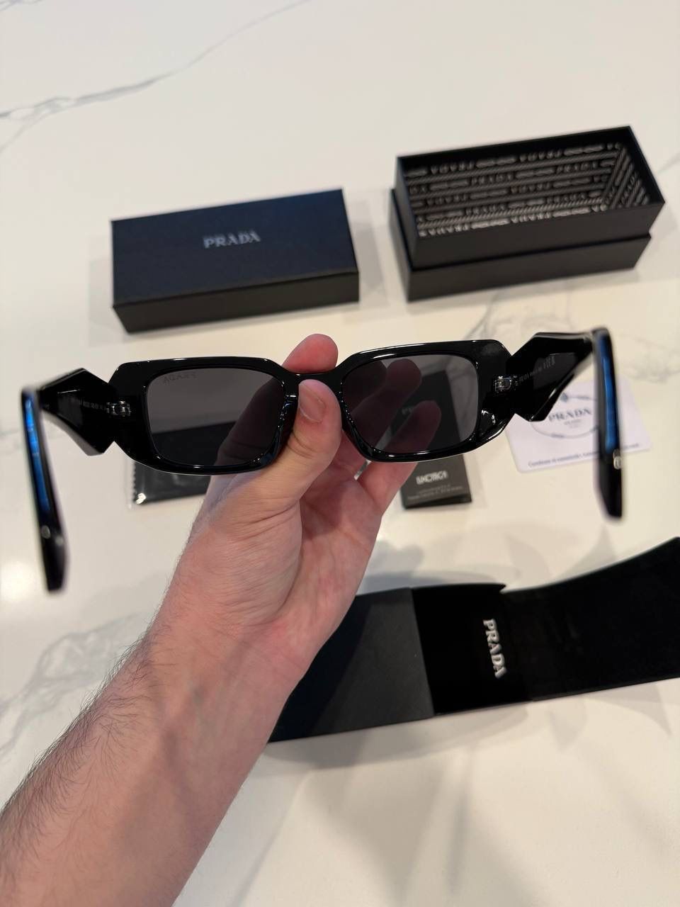Black designer sunglasses