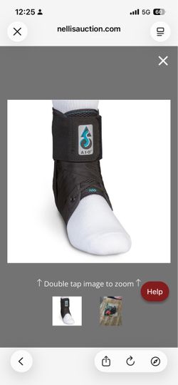 Med Spec ASO Ankle Stabilizer (XX-Small, Black) - Lace Up Ankle Brace For Ankle Sprain And Instability, Orthopedic Ankle Support For Men, Women, Adult