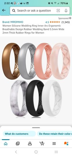 Women Silicone Wedding Ring