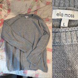PRICE DROP! Grey Soft Sweater - Ella Moss