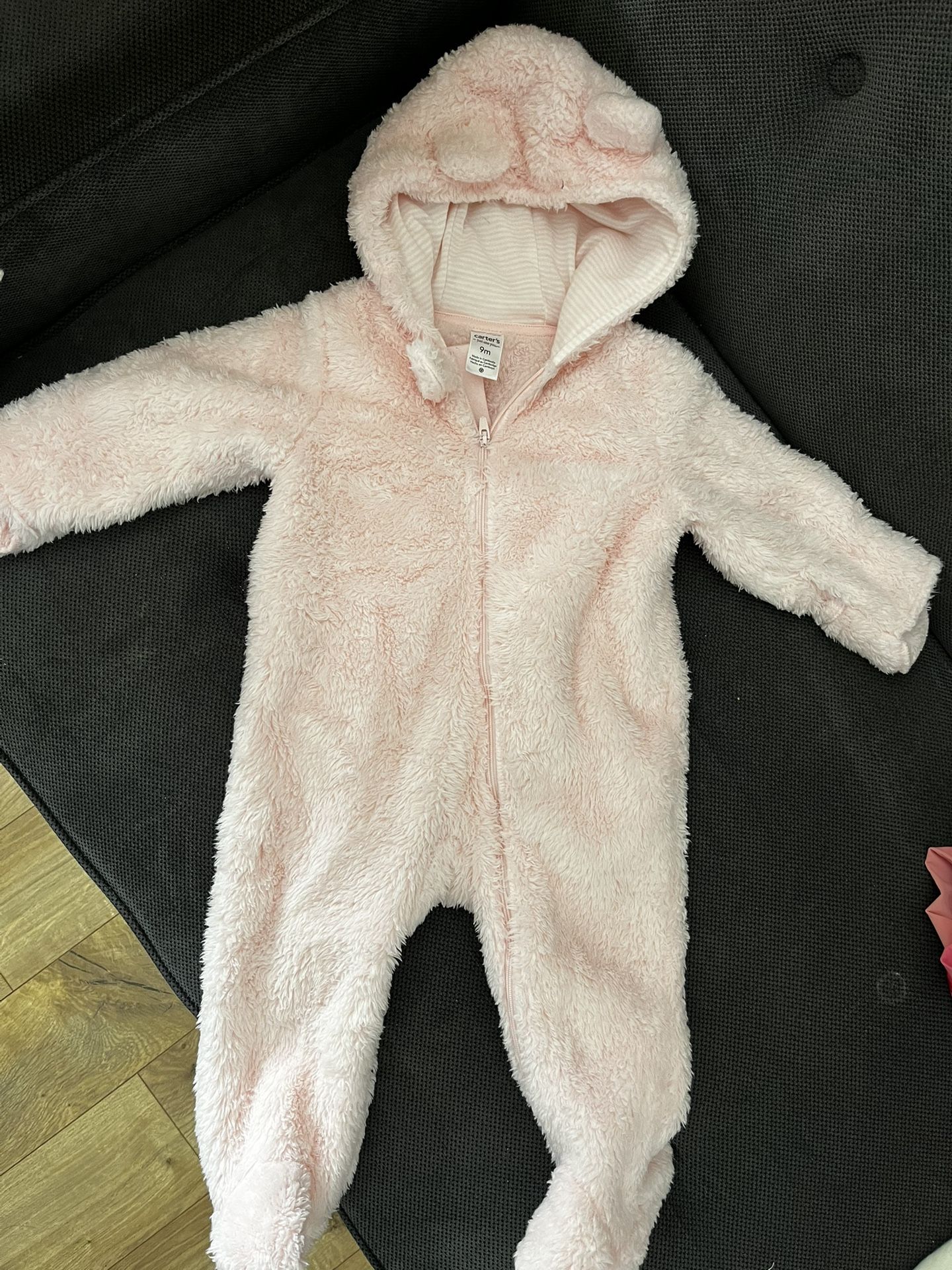 Baby Jumpsuit Hooded Fleece Rompers