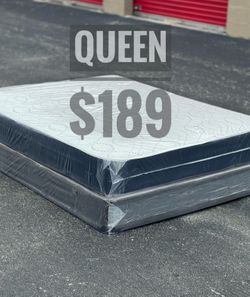 Queen Mattress Set – Medium – Brand New – Delivery Available 🚚
