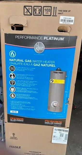 Brand New 50 Gallon Natural Gas Hot Water Heater 