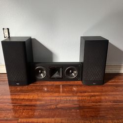 Home Theater (3 Speakers, Subwoofer And Amp)