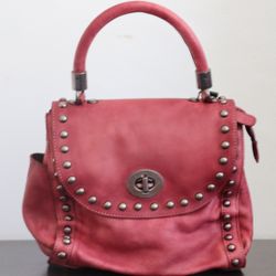 Red Leather Bag 