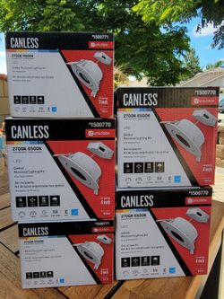 CANLESS UTILITECH LED Gimbal Recessed Lights - Adjustable White 3 & 4 inch