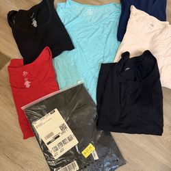 Assorted long/short sleeve shirts size large