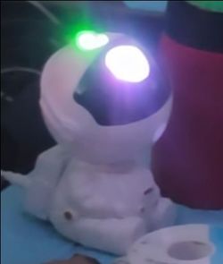 Moon man space lights