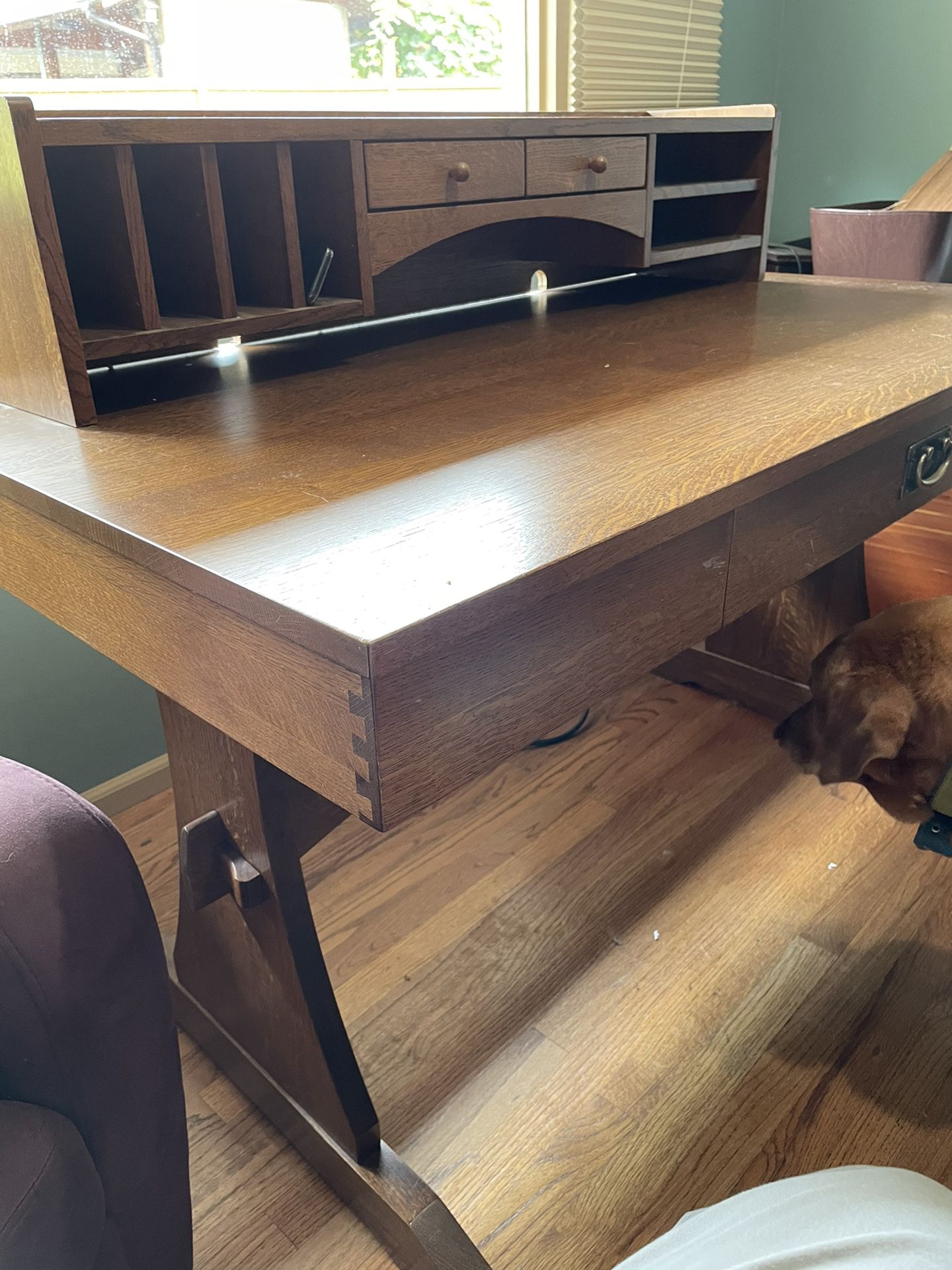 Mission Style Solid Wood Desk