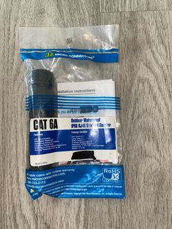 Micro Connectors CAT 6A Outdoor Waterproof RJ45 Coupler