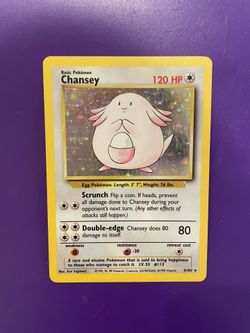 Chansey 120 HP Holo 3/102 Pokémon Card