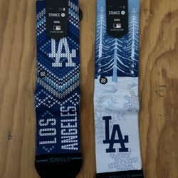 Pair Up Los Angeles Dodgers Christmas Socks