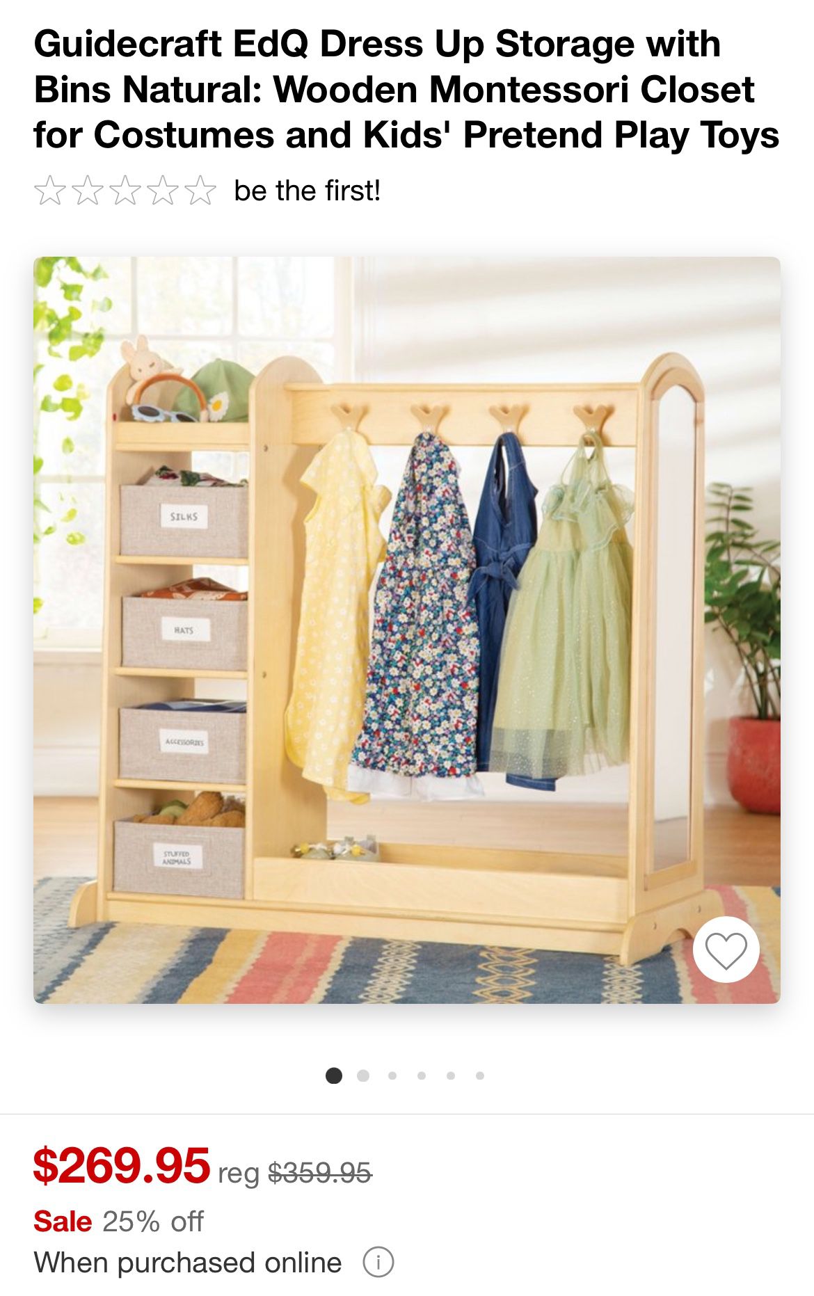 Montessori Dress-up Wardrobe for Toddlers