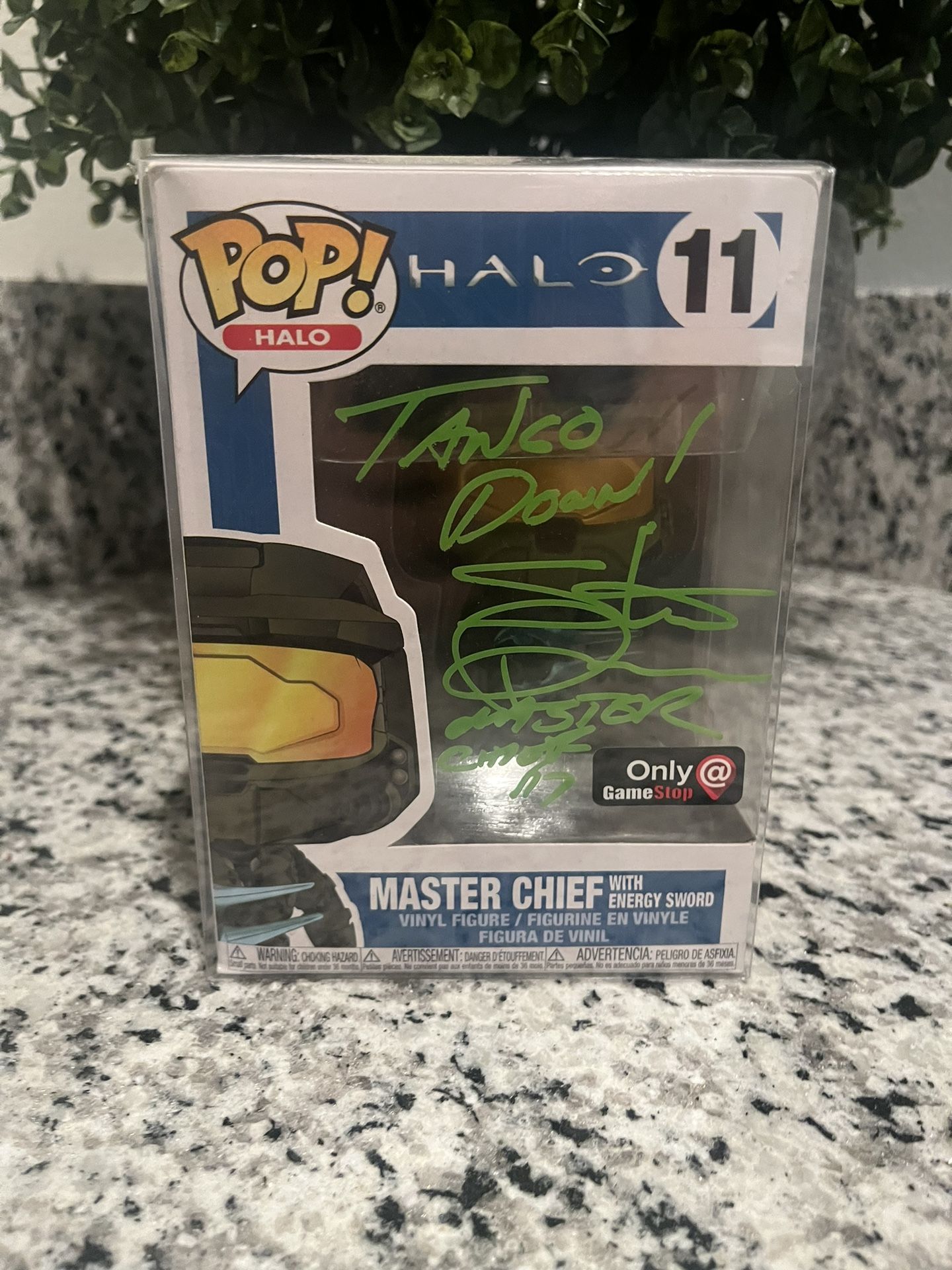 MasterCheif Signed Funko Pop