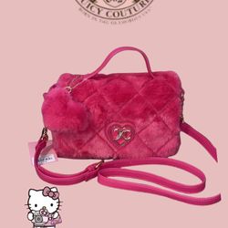 Juicy Couture Pink Fuzzy Crossbody 