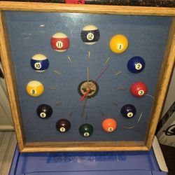 Billiards Pool Clock