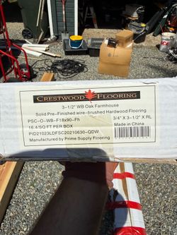 Free hardwood flooring.