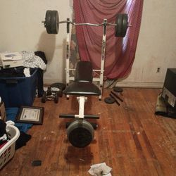 BENCH PRESS & WEIGHTS