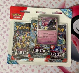 Pokemon Stellar Crown 3 pack blister [Tinkaton]