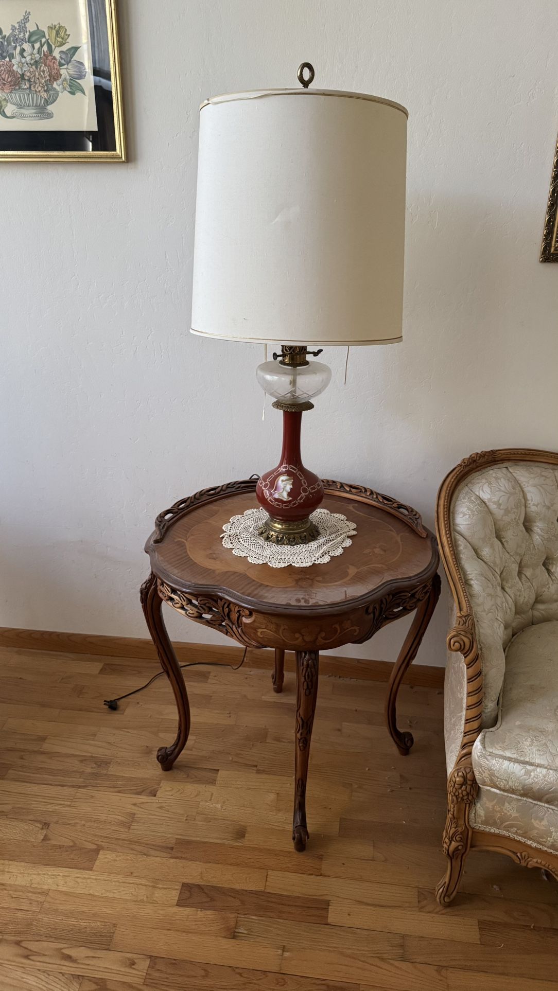 Vintage Table Lamps and End Tables