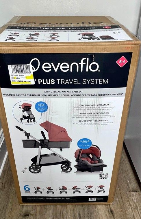 Omni Plus Modular Travel System with LiteMax Rear-Facing Infant Car Seat