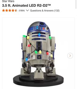 Brand New Star Wars R2D2 Home Depot