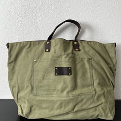 Large Green Weekender Bag 