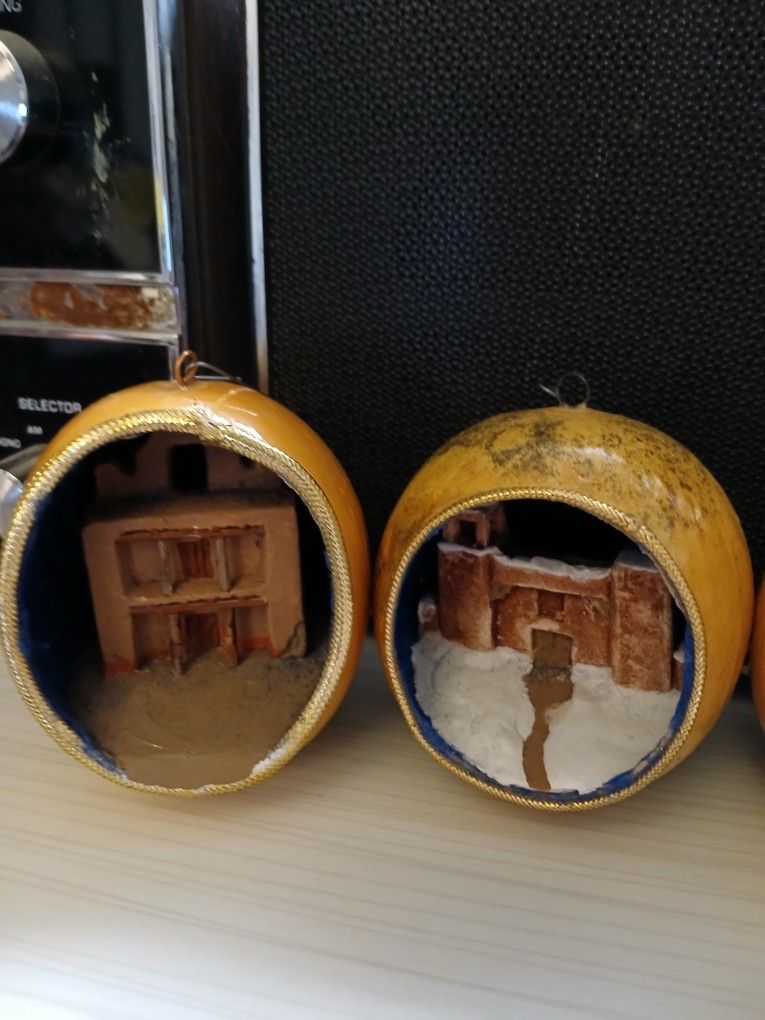 3 Diorama Southwestern Christmas Ornaments