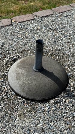 Round Concrete Umbrella Base