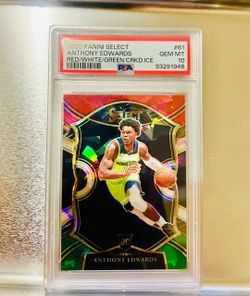 2020 Panini Select Anthony Edwards RC PSA 10