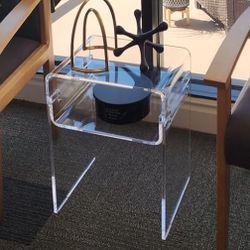 Acrylic End Tables Set Of 2