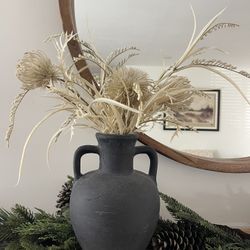 Textured Vase and Flowers 