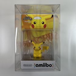 Pikachu Nintendo Amiibo Super Smash Bros Action Figure Pokemon NEW SEALED 