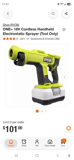 Ryobi Electrostatic sprayer New